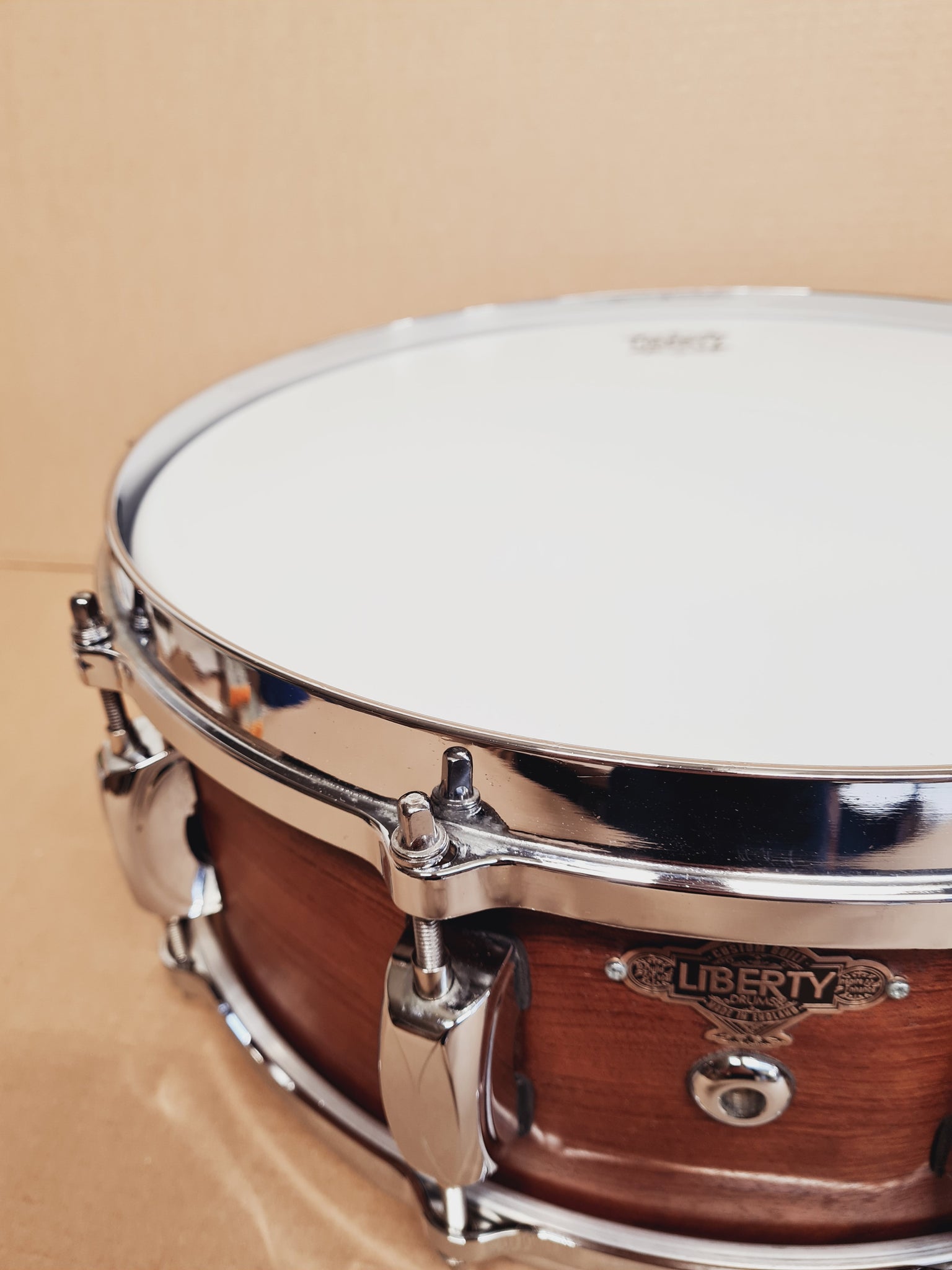 14x5" Liberty Drums Solid wood bubinga steam bent snare drum (made to order)