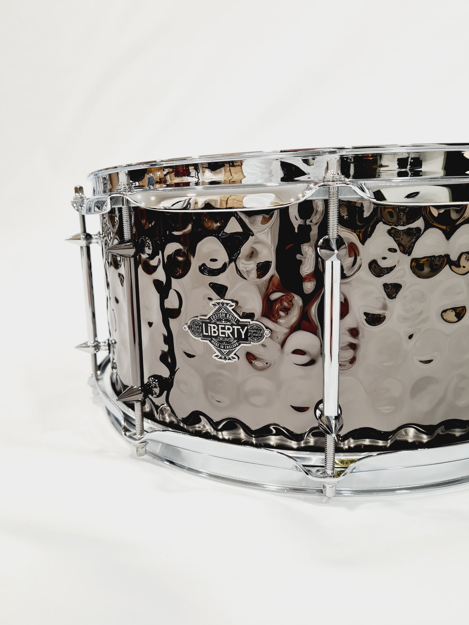 14x6.5in Hammered nickel over brass