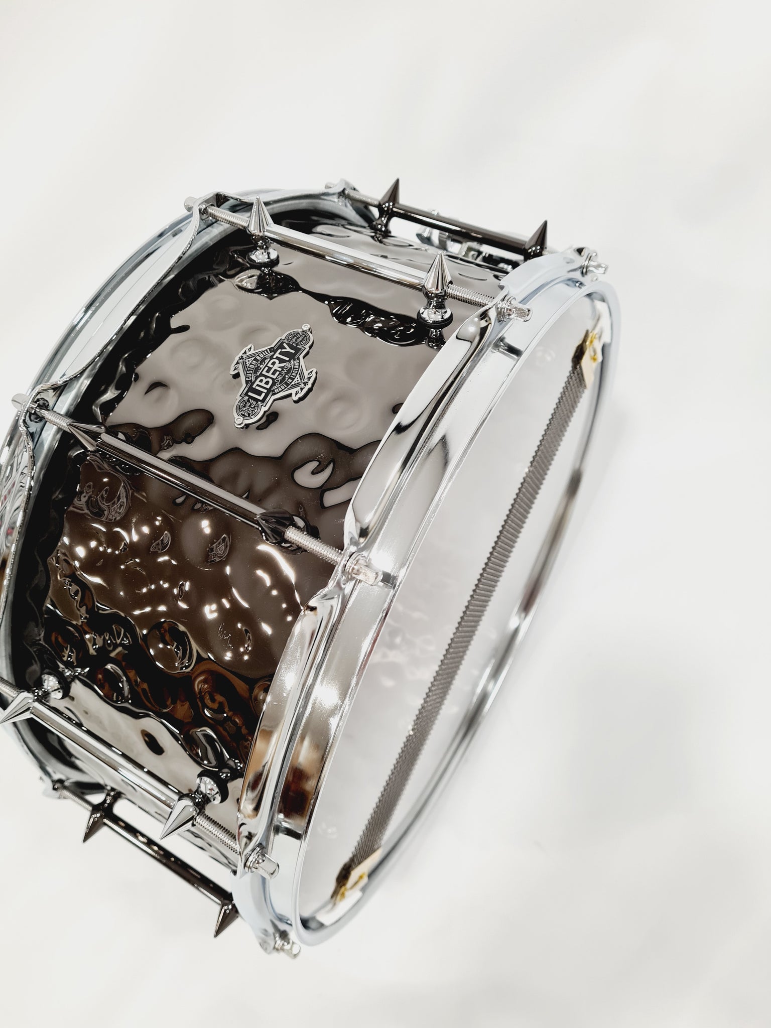 14x6.5in Hammered nickel over brass