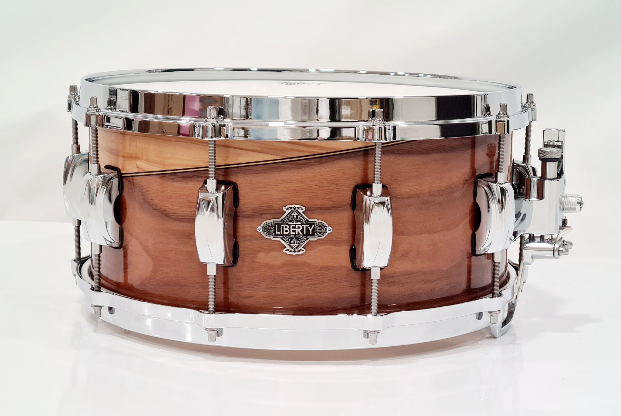 14x6" American walnut & Olive wood snare drum - (made to order)