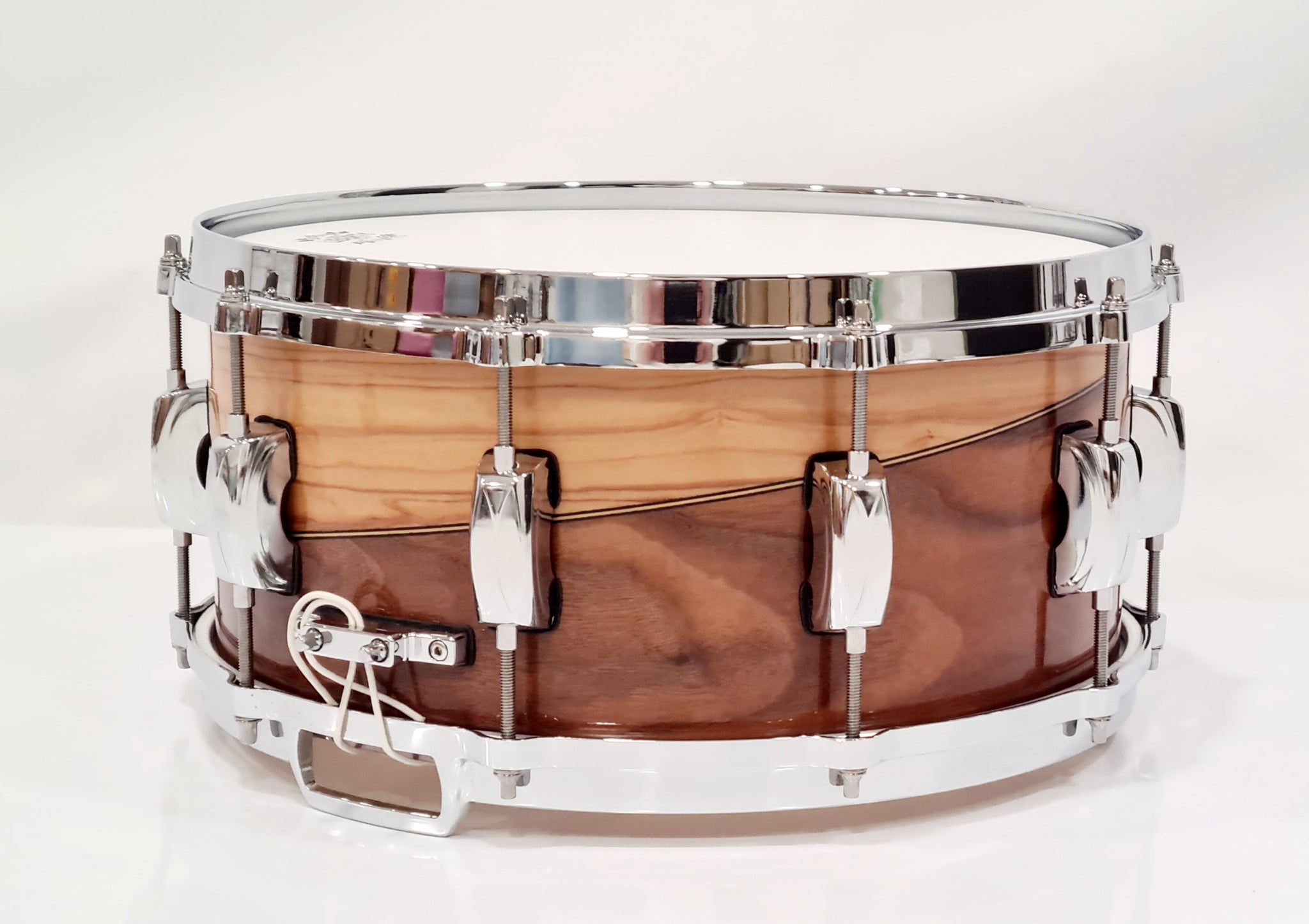 14x6" American walnut & Olive wood snare drum - (made to order)