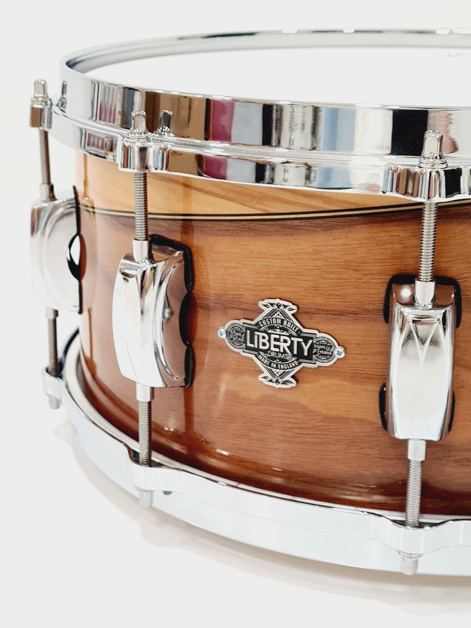 14x6" American walnut & Olive wood snare drum - (made to order)