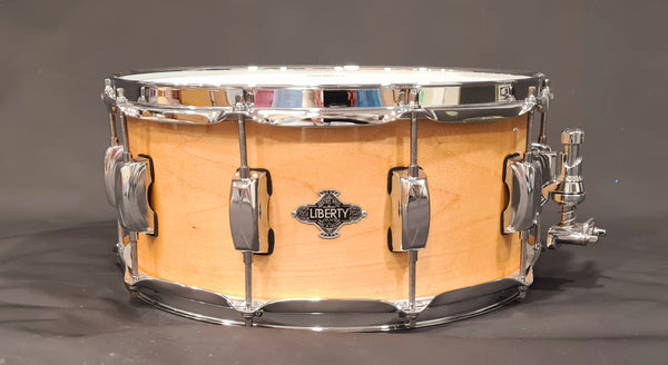 14x6 in Maple snare drum by Liberty Drums