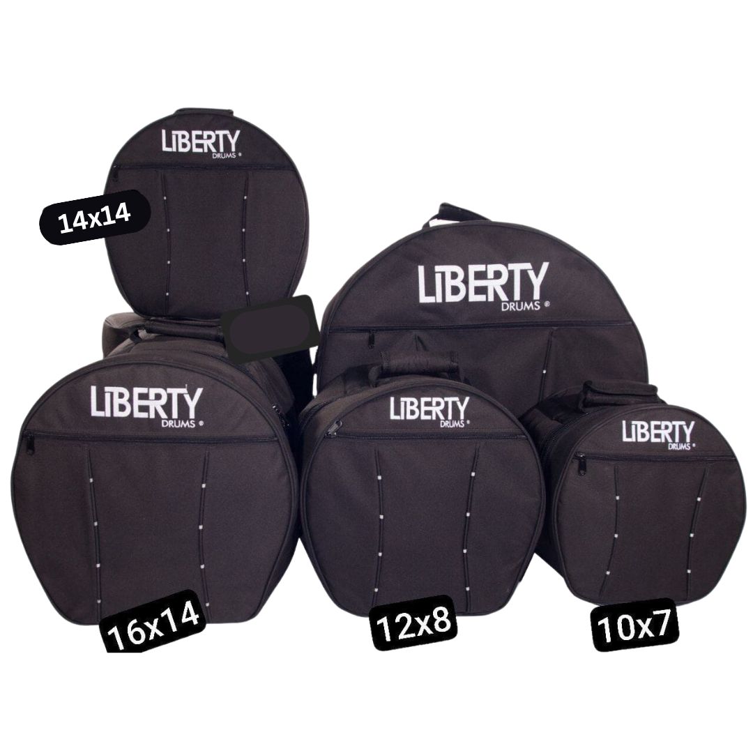 Liberty Drums 5pc Padded Drum Bag Set