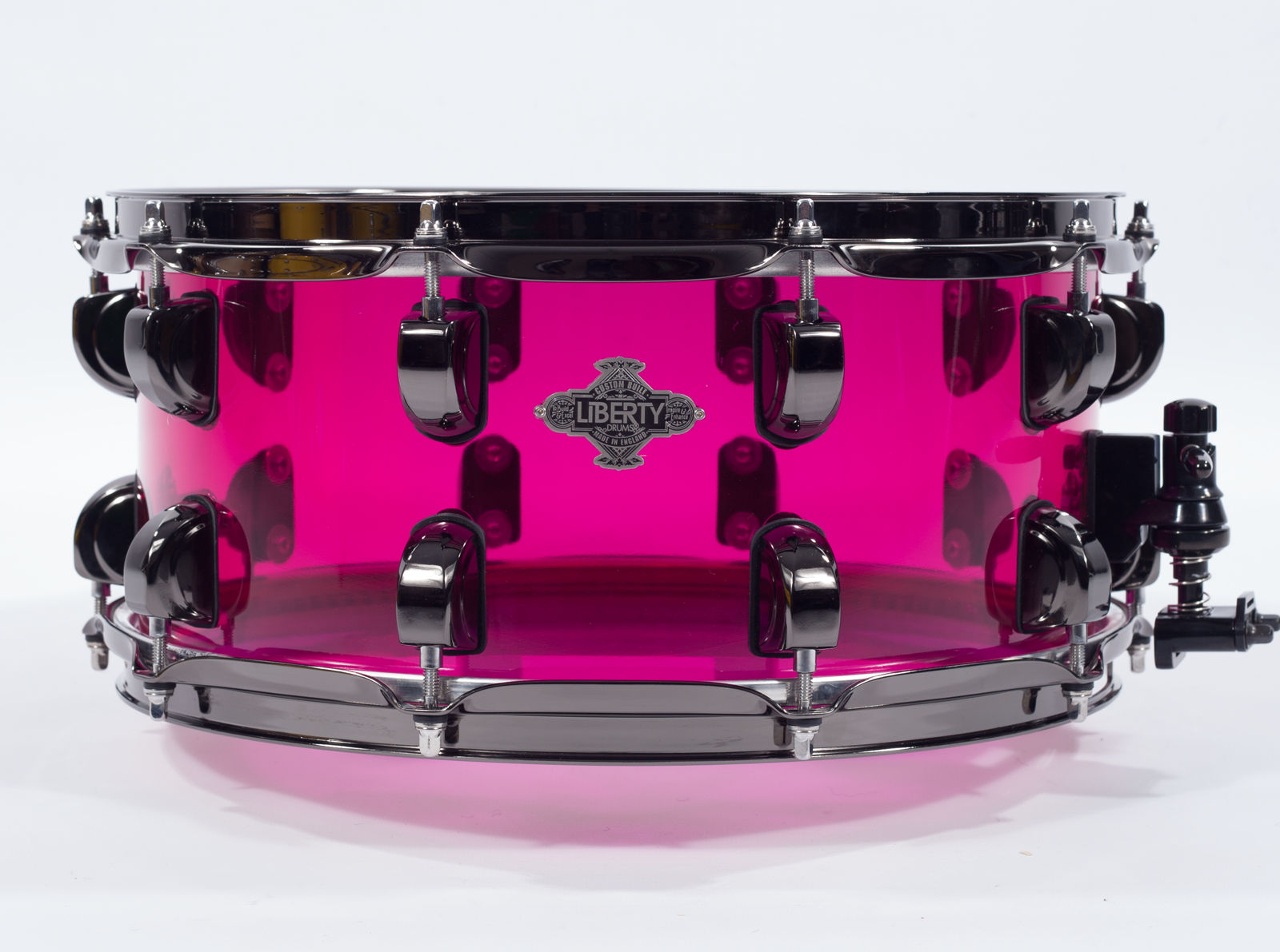Acrylic 14x6.5 Purple Rose Snare Drum