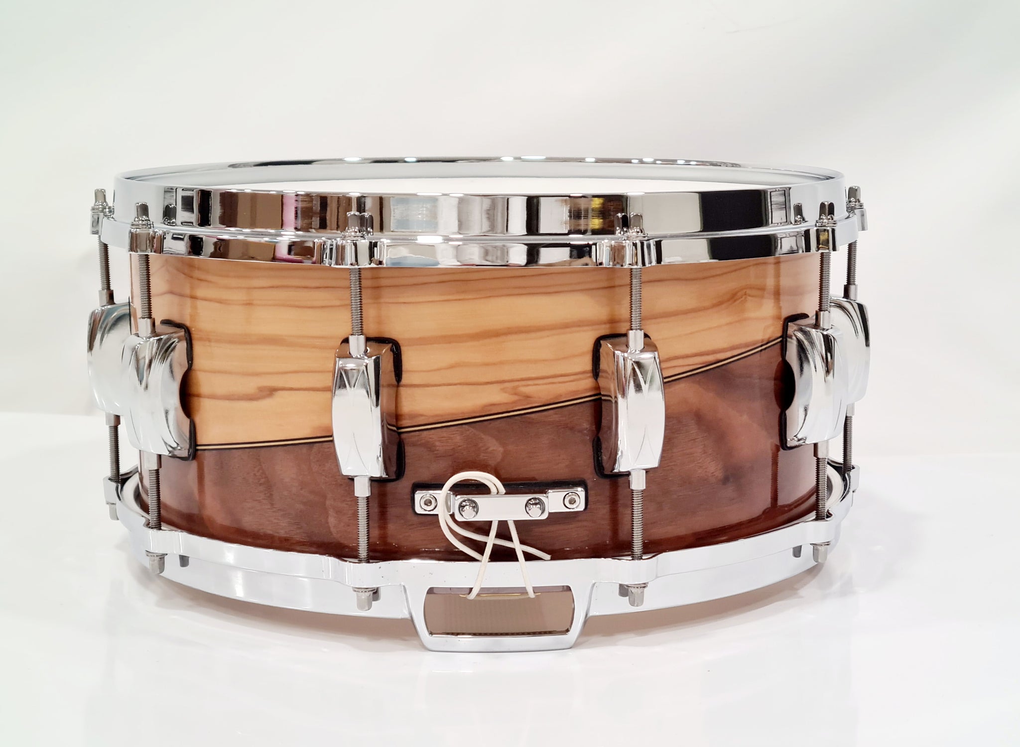 14x6" American walnut & Olive wood snare drum - (made to order)